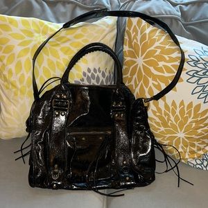 New without tags, Black Italian Leather Handbag